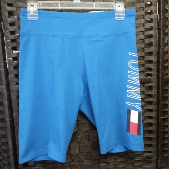 Tommy Hilfiger Pants - Medium NWT TOMMY HILFIGER High Rise Blue Bike/Running Shorts